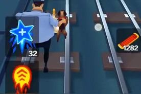 地铁跑酷:绕灯和零币撑杆跳教程示范