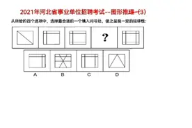 2021年河北省事业单位招聘考试，图形推理3，观察图形特征找规律视频封面