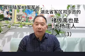 曾任陆军43军军长，湖北省军区司令员禇传禹也是大杨庄人（3）视频封面
