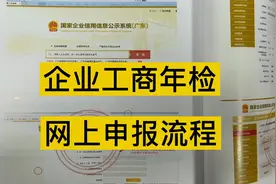 超全面的企业工商年报（年检）网上申报流程视频封面