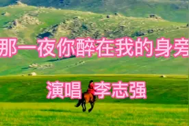 新歌推荐《那一夜你醉在我的身旁》，韵律舒缓凄美伤感，听醉了。视频封面
