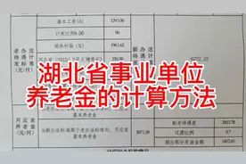 湖北省事业单位中人养老金计算方法视频封面