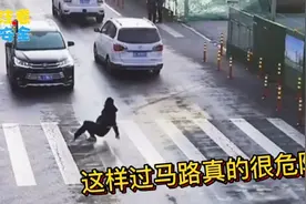 交通安全警示，过马路左右看，宁等三分不抢一秒，守交规文明行视频封面