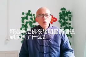 释迦牟尼佛夜睹明星而悟道，究竟悟到了什么？视频封面