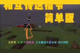 我的世界指令教学网易版，相互传送指令。