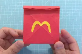 折纸教程：食物打包袋，麦当劳纸袋，礼物袋，伴手礼品袋视频封面