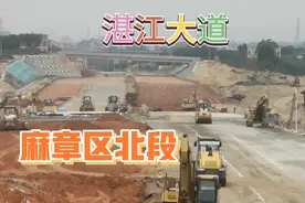 湛江大道赤岭村附近路段建设忙，最近建设进度提速视频封面