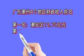 广东潮州4个地区财政收入排名视频封面