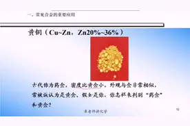 148  铜合金  你能分清楚“药金”和黄金么？