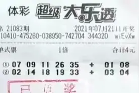河南周口幸运彩民补打两注中大乐透732万元视频封面