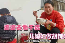 婆婆早上下地打农药，农村媳妇下厨做饭，饭后说了啥媳妇尴尬了视频封面