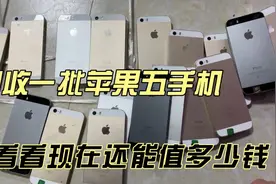 回收一批工作室淘汰下来的苹果5S，看看什么价格比较合适。视频封面