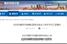 2020年重庆市城镇就业人员平均工资情况视频封面