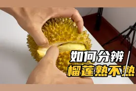 一分钟学会怎么看榴莲熟不熟，简单粗暴分辨榴莲熟不熟！视频封面