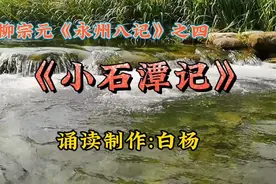经典名文《永州八记》之四《小石潭记》作者柳宗元视频封面