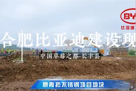 合肥比亚迪汽车年产40万辆整车及高端零部件生产基地项目已动工。视频封面