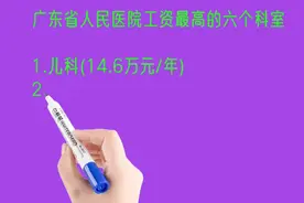 广东省人民医院工资最高的六个科室排名视频封面
