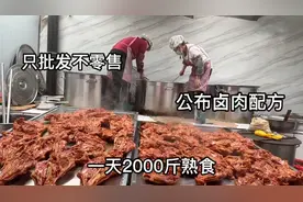 山东大哥自研配方卤熟食，一天2000斤只批发不零售，15一斤贵不贵视频封面