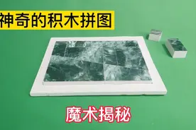 神奇的积木拼图，魔术揭秘，为什么拼图加上两块，面积却没有变化视频封面