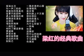 梁红的经典歌曲30首：独特的声音好听歌曲，你喜欢那首，评论留言