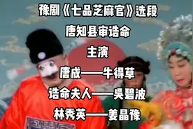 第112集：豫剧《七品芝麻官》选段唐知县审诰命：主演：牛得草等
