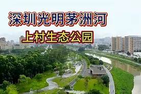 实拍深圳光明上村生态公园,一个适合白天散步晚上跳广场舞的地方
