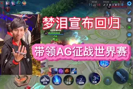 梦泪宣布回归，带领AG老将爱思，无痕征战世界赛，老帅却不在了！