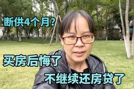 还银行4年贷款，断供4个月后果断放弃还贷款，该不该继续？视频封面