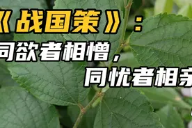 《战国策》：同欲者相憎，同忧者相亲视频封面
