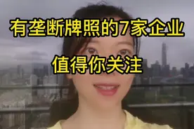 有哪些可以躺盈的上市公司呢 这7加有垄断牌照的企业，值得关注视频封面