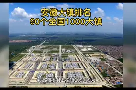 安徽大镇最新排名，90镇入选全国1000人口大镇视频封面