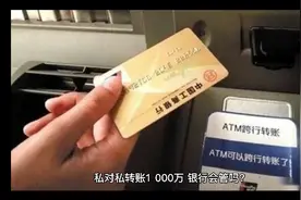 私对私转账1,000万，银行会管吗？视频封面