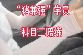 选择驾校要谨慎，“猪兼强”学员科目二陪练#科目二#广州学车视频封面