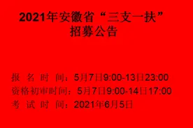 2024年安徽省“三支一扶”招募公告视频封面