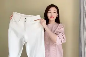 百搭舒适加绒白裤子来了，超级适合梨形身材，#秋冬白裤子怎么穿视频封面