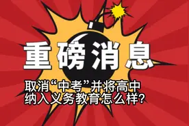 不中考直接上高中，并将高中纳入义务教育体系？视频封面