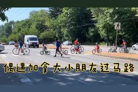 在加拿大常看见小朋友户外活动，老师这样护送过马路真有爱。视频封面