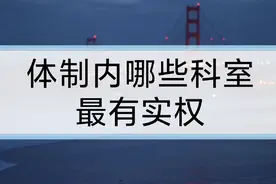 体制内哪些科室最有实权视频封面