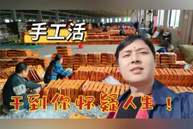 山东小夫妻干手工活，一天能挣300多，干了才知道怀疑人生视频封面