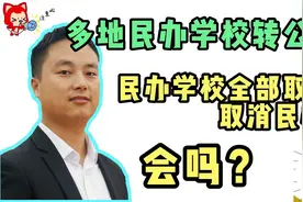 双减政策下，民转公开始落地，民办学校会全部被取缔？你怎么看？视频封面