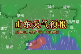 未来十天，山东省大部分地区以大到暴雨为主，青岛市为75毫米暴雨视频封面