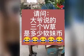 三个“W草”是多少钱？笑一笑十年少