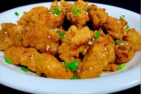 芝麻鸡块，好吃有技巧，教你一招，肉嫩酥脆，咬一口满嘴留香美味