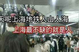 上海最近怎么了到处都是人，第一次地铁免票，人真是太多了急疏散视频封面