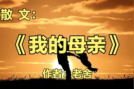 散文《我的母亲》，作者老舍。有母亲的人，心里是安定的视频封面