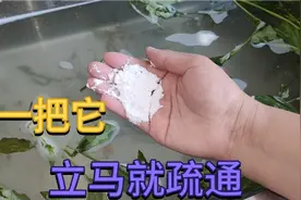 洗碗池下水道，不管有多堵，教你一招，不花一分钱，立马就疏通视频封面