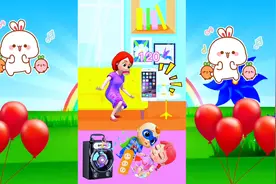 姐姐和弟弟在唱歌跳舞，插头掉了，他们去弄插头被电到了视频封面