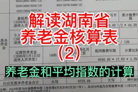 湖南省养老金计算方法，一张核算表，一个案例讲清楚。视频封面