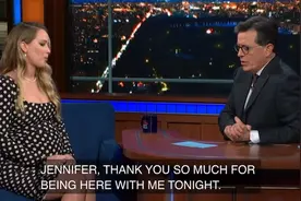 英语脱口秀the late show：詹妮弗·劳伦斯（Jennifer Lawrence）视频封面