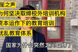 为何坚决取缔校外教育机构，资本运作的培训机构是否扰乱教育体系视频封面